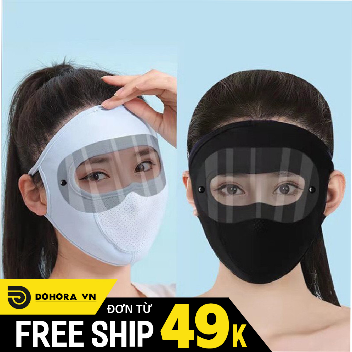(Top 5 khẩu trang + tặng kèm kính) Khẩu trang vải chống nắng cho nữ nam che kín mặt cổ trùm đầu cao cấp, chống tia uv uvcut nhật che kín mặt, khẩu trang bịch mặt vải kháng khuẩn, khẩu trang ninja DSKTV78