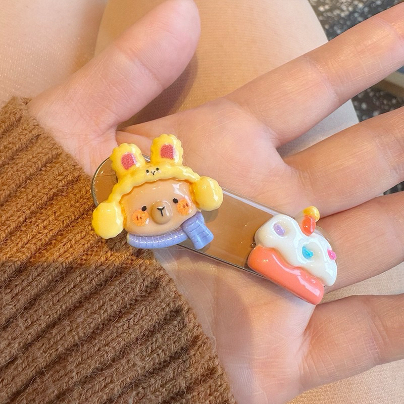 Kẹp Mái Capybara Cute Phụ Kiện Tóc Đáng Yêu