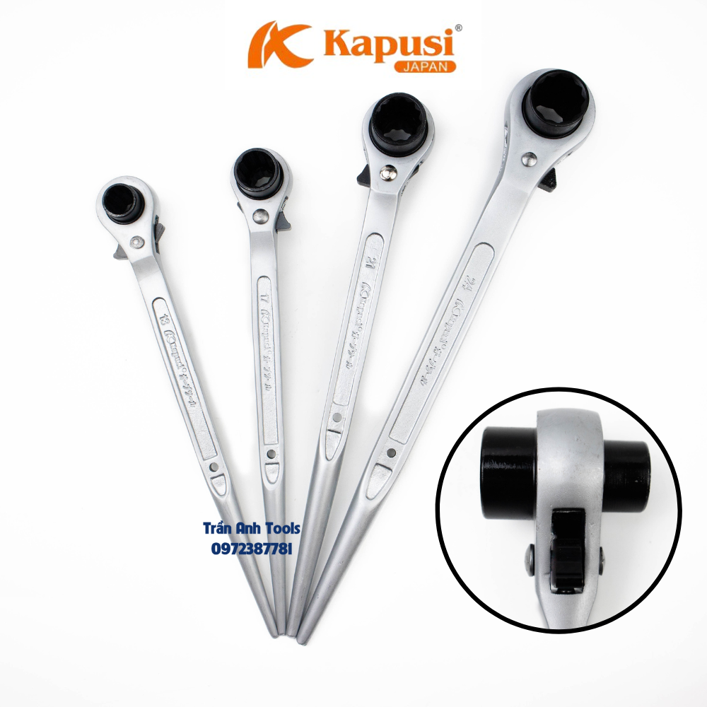 Cờ lê đuôi chuột trắng, cờ lê giàn giáo tự động đảo chiều Kapusi thép ...