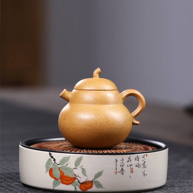 Ấm tử sa nghi hưng hồ lô 120 ml độc ẩm