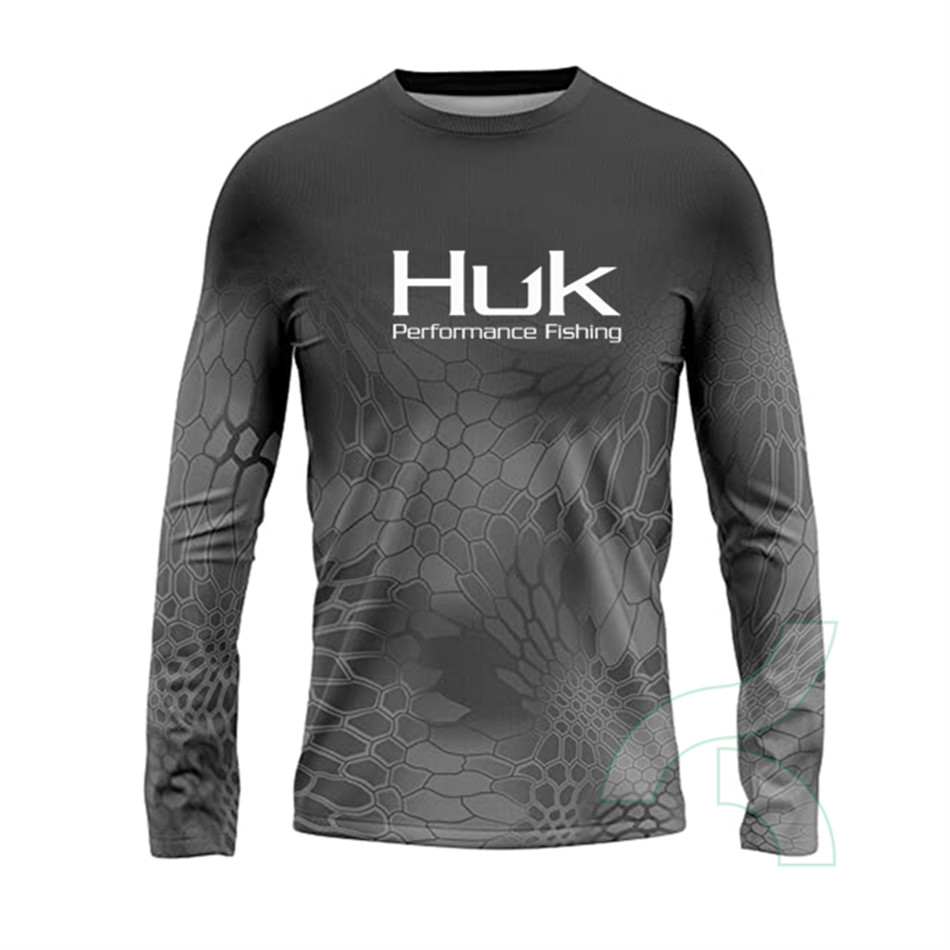 New 2025 NEW STYLE HUK Fishing Shirts Men's Outdoor Summer Long