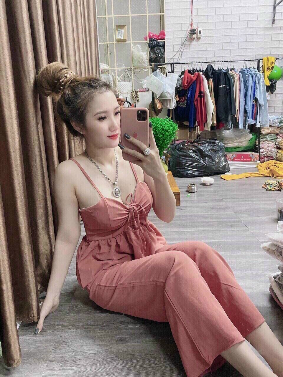 Sét bộ voan 2 dây áo rút ngực kèm quần suông tôn dáng siêu hot mùa hè.OWEN FASHION.