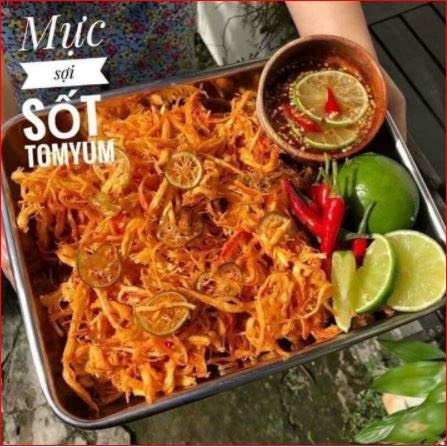 Mực xé sợi Tomyum HŨ 500GRAM