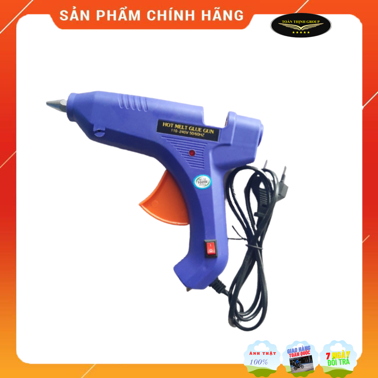 Súng Bắn Keo Nến Silicon 60W (Tặng kèm 1 cây keo nến silicon)