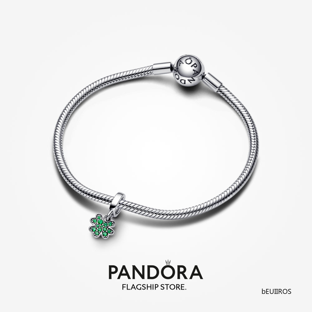 Hot 2023 New Pandora Four Leaf Clover Dangle Charm Bracelets