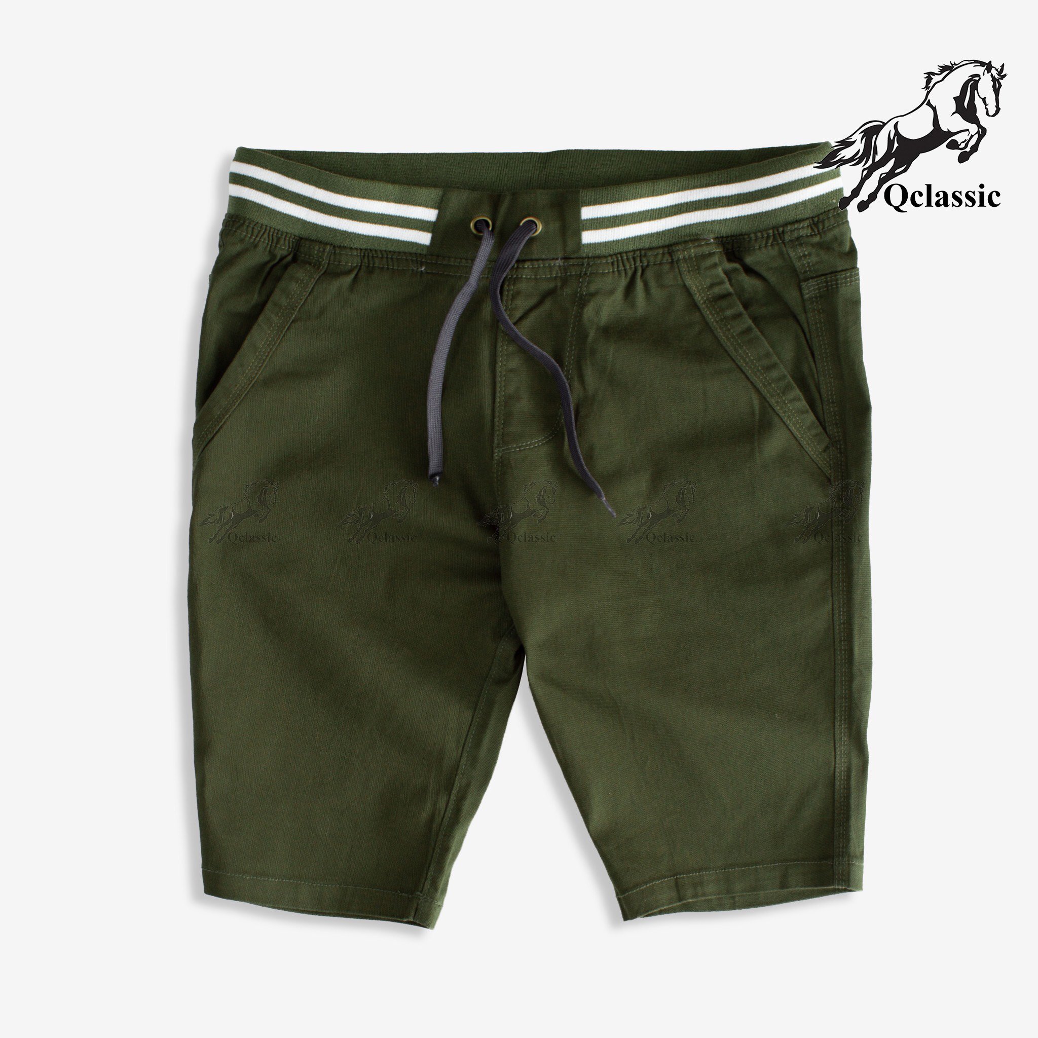 Quần short lưng thun co giãn nam vải co giãn