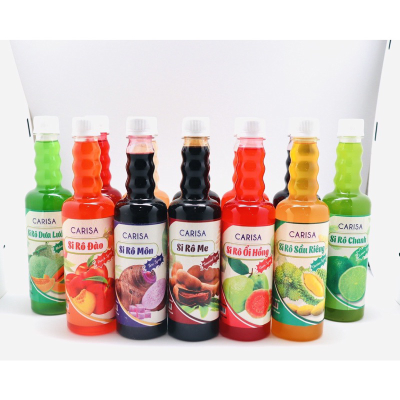 Siro Carisa Làm Trà Trái Cây Chai 500ml
