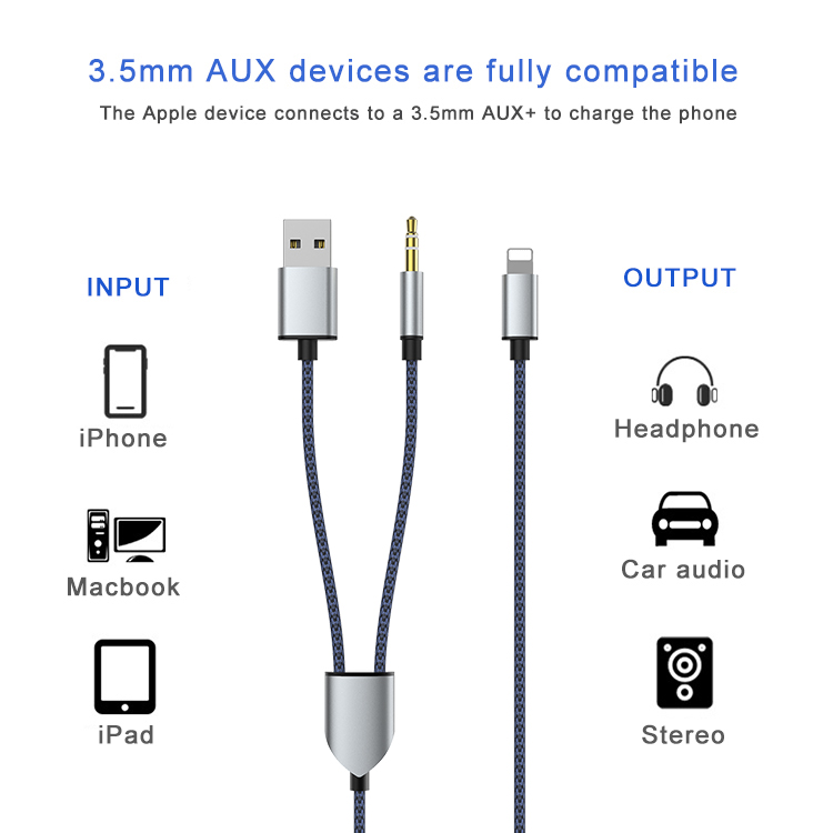 in Audio Charging Cable for iPhone 14 13 12 11 Pro Max X XR XS