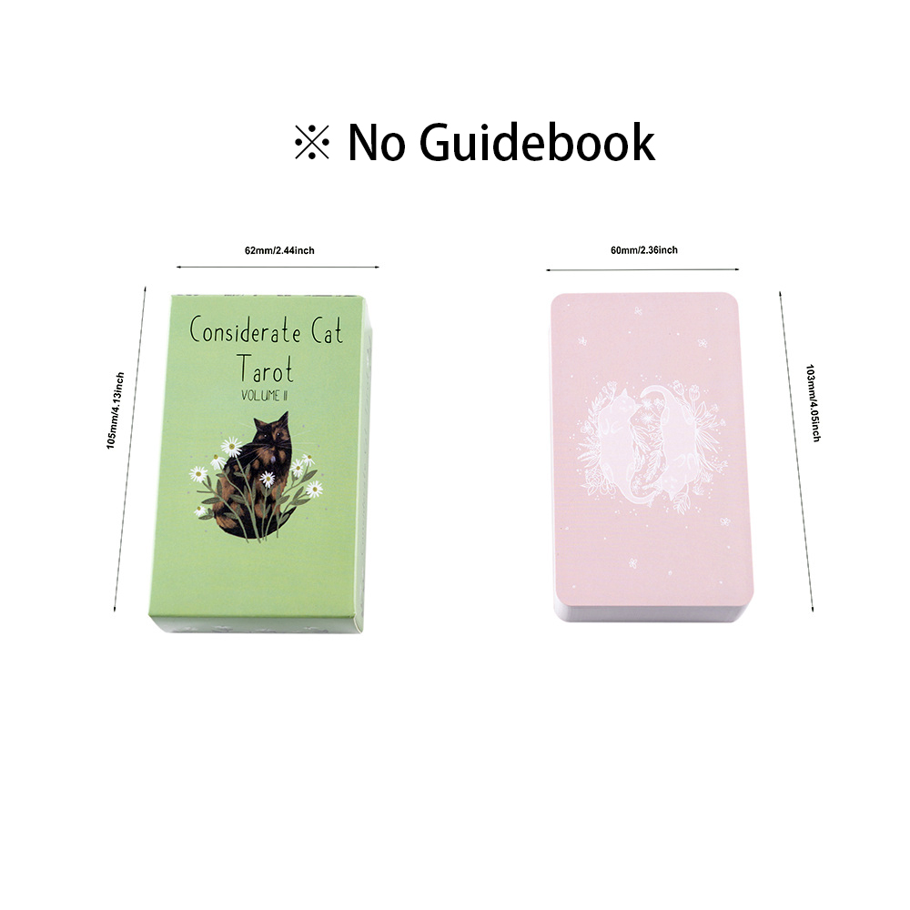 Thẻ bài Tarot Considerate Cat | Kích thước di động 10.3x6cm | trò chơi bói toán | thẻ bói toán