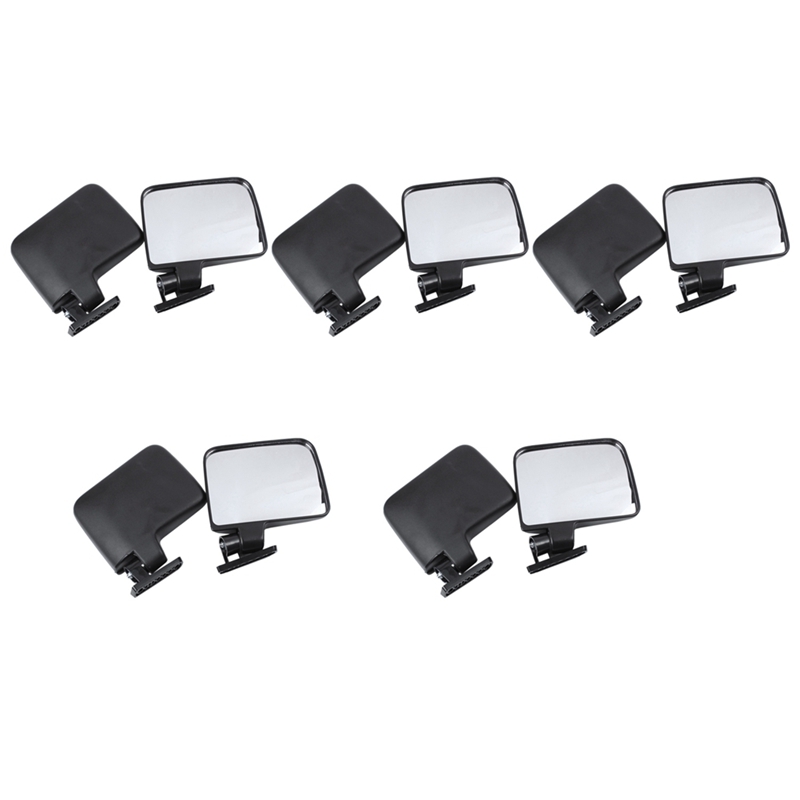 5X Golf Cart Mirrors Universal Folding Side View Mirror for Golf