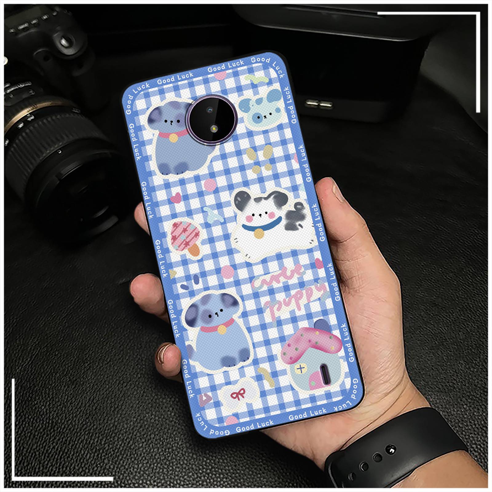 Anti-dust Dirt-resistant Phone Case For Nokia C10/C20 Cartoon Cute Silicone Phone Pouch Full wrap Protective Soft case. 