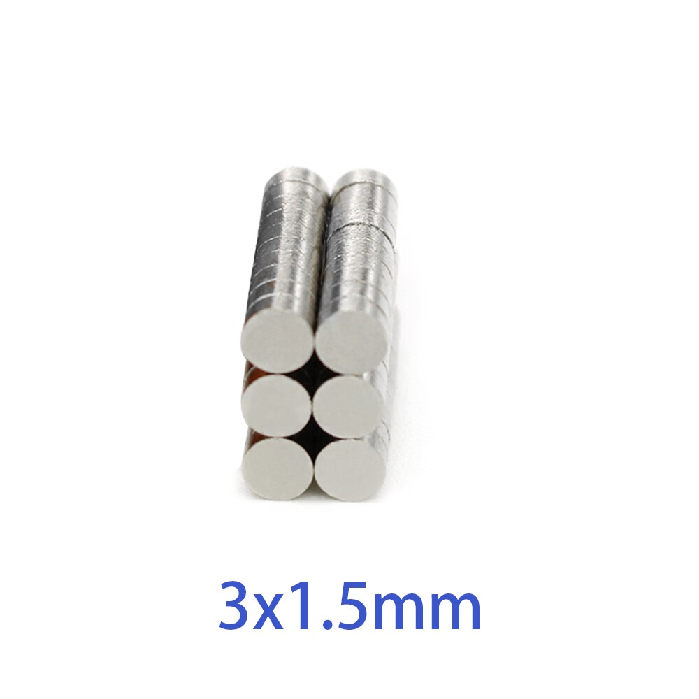 Nam châm đất hiếm 3x1.5mm ( set 100 viên) , loại nam châm N52