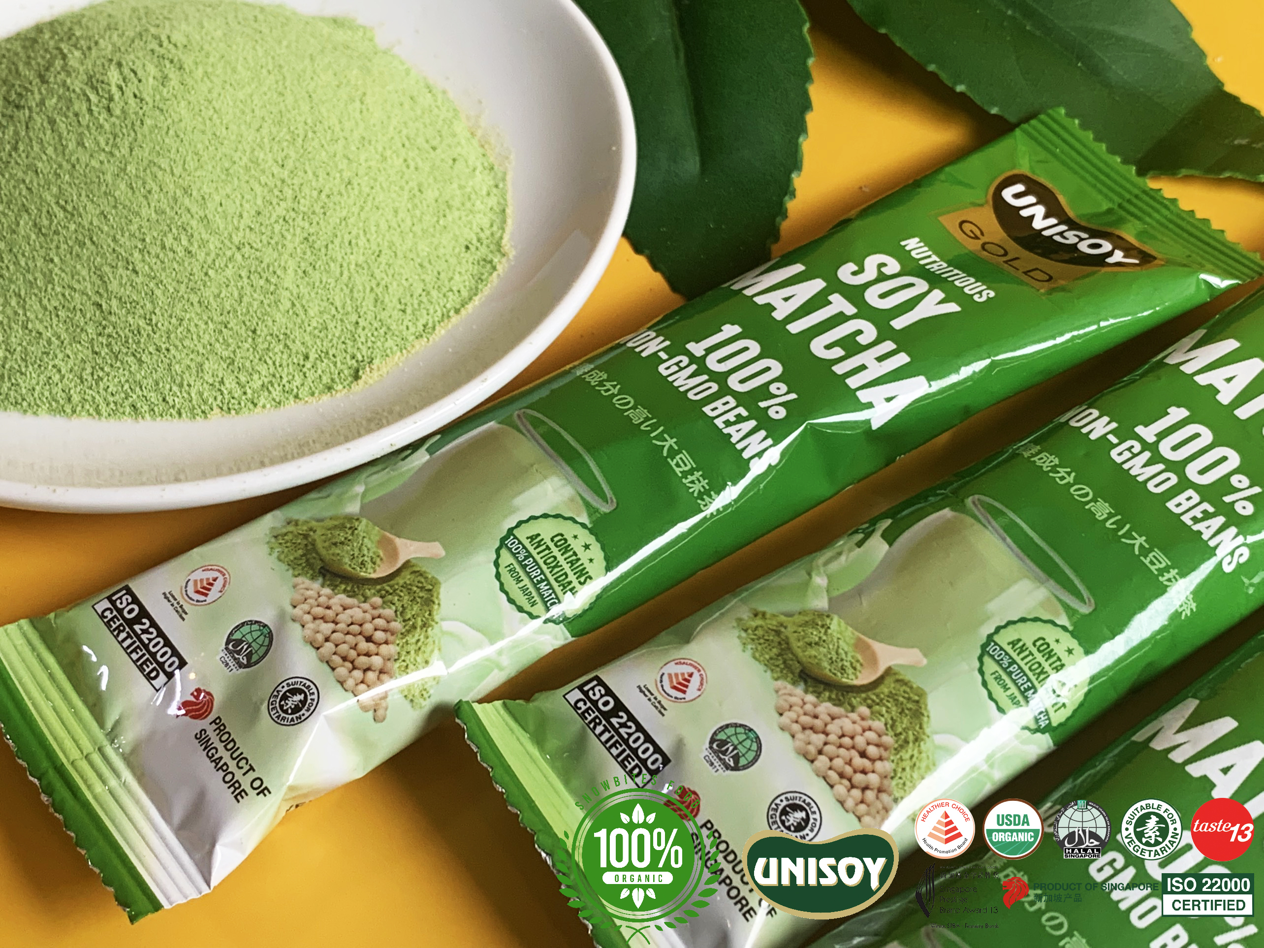 Combo 2 Túi Bột Đậu Nành Matcha Unisoy (2x10x21g) SHOP2SAVE