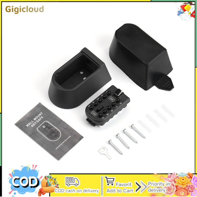 Key Lock Safe Box Outdoor Storage Box With Code Weatherproof Aluminum Alloy Password Security Case