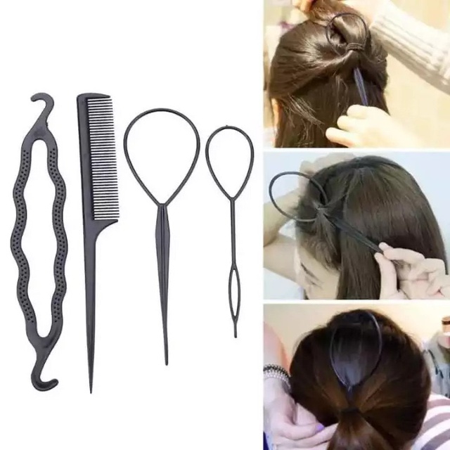 Combo 3 Bộ Dụng Cụ Búi Tóc Đa Năng – Kẹp Tạo Kiểu Tóc, Búi Tóc Đẹp Dễ Dàng / Dụng Cụ Làm Tóc, Búi Tóc Đẹp Trong 1 Phút