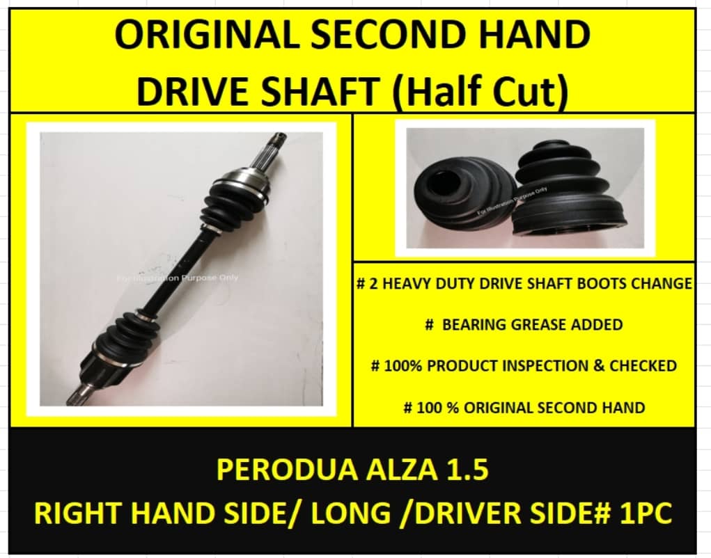 ORIGINAL SECONDHAND PERODUA ALZA 1.5 DRIVE SHAFT LONG/RIGHT HAND Lazada