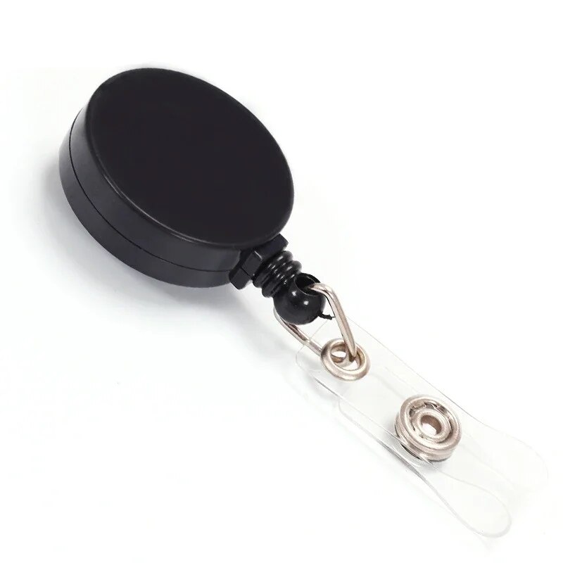 1pc ABS Retractable Keyring Extendable Metal Wire 60cm Keychain Clip Pull Key Ring Anti Lost ID Card Holder Key Chain