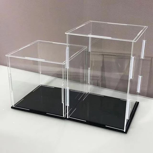 Hộp mica trưng bày sản phẩm, nhiều kích thước, dạng lắp ráp