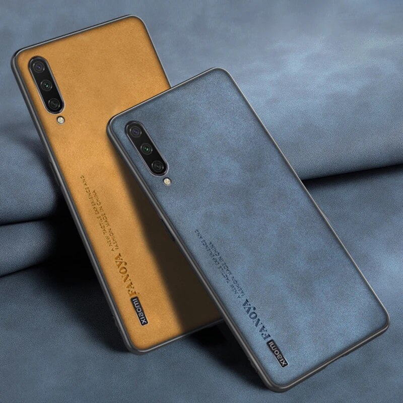 Luxury PU Leather Case For Xiaomi Mi A3 MiA3 Back Cover Matte