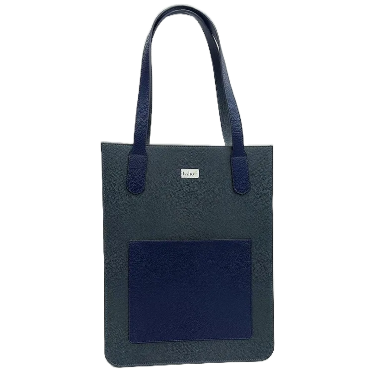 Túi tote xách Laptop Da thật phối 2 màu