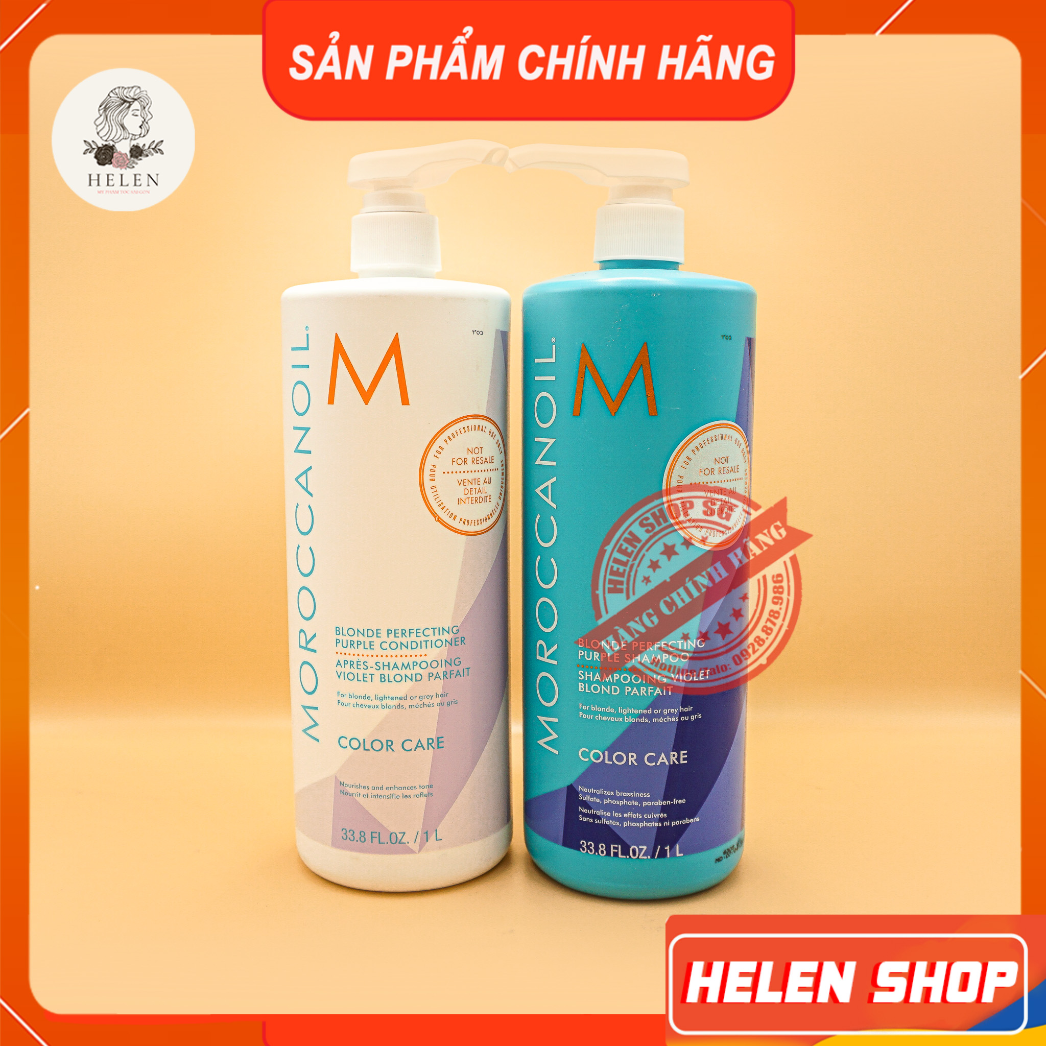 Dầu gội ánh tím khử vàng moroccanoil blonde perfecting purple shampoo 10-200-1000ml