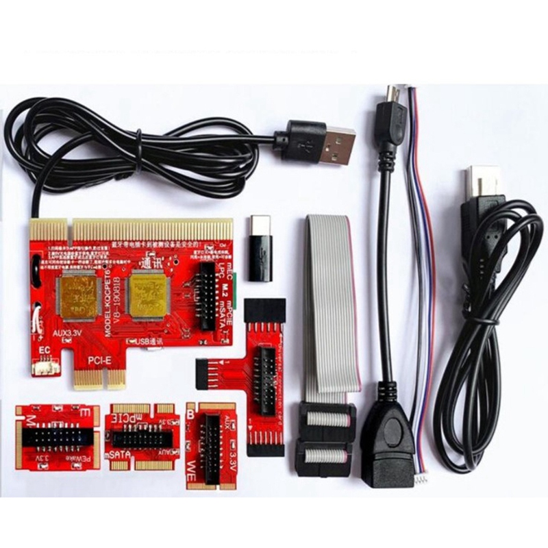 V8 Multifunction Laptop and Desktop PC Card Debug Multifunction Test Card Support PCI,PCI-E,LPC,Mini,MSATA
