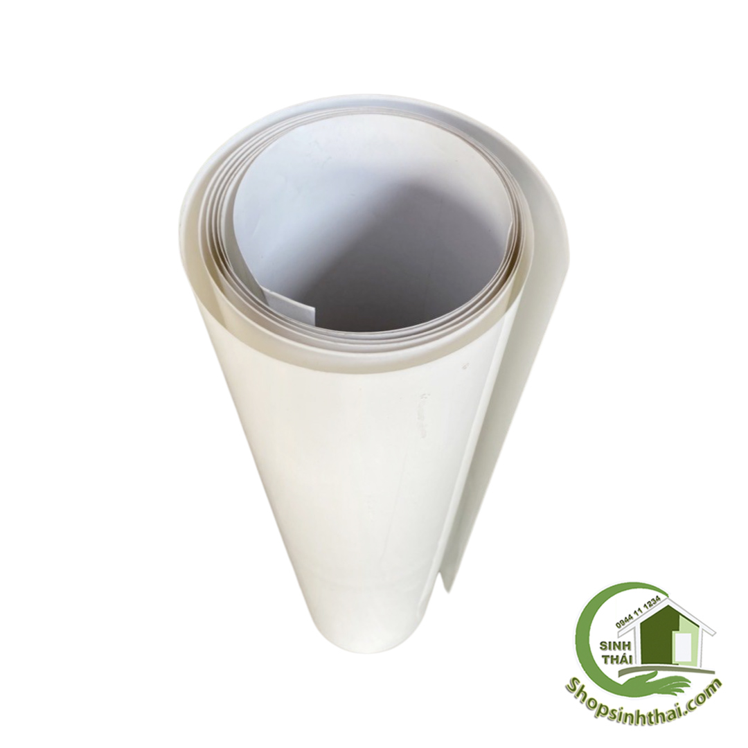 Màng nhựa cứng màu trắng sữa [ 1 mét x khổ 60cm x dày 2,5 zem ]