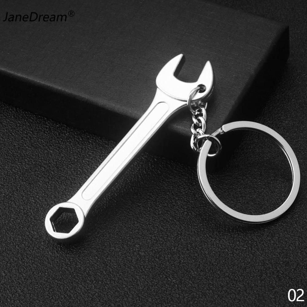JaneDream Dụng Cụ Sáng Tạo Móc Khóa Móc Khóa Túi Xe Hơi Cho Nam Thước Kẹp Bỏ Túi Tiện Ích Mini Cầm Tay Kìm Cờ Lê Móc Chìa Khóa Xẻng Dụng Cụ Kết Hợp Quà Tặng