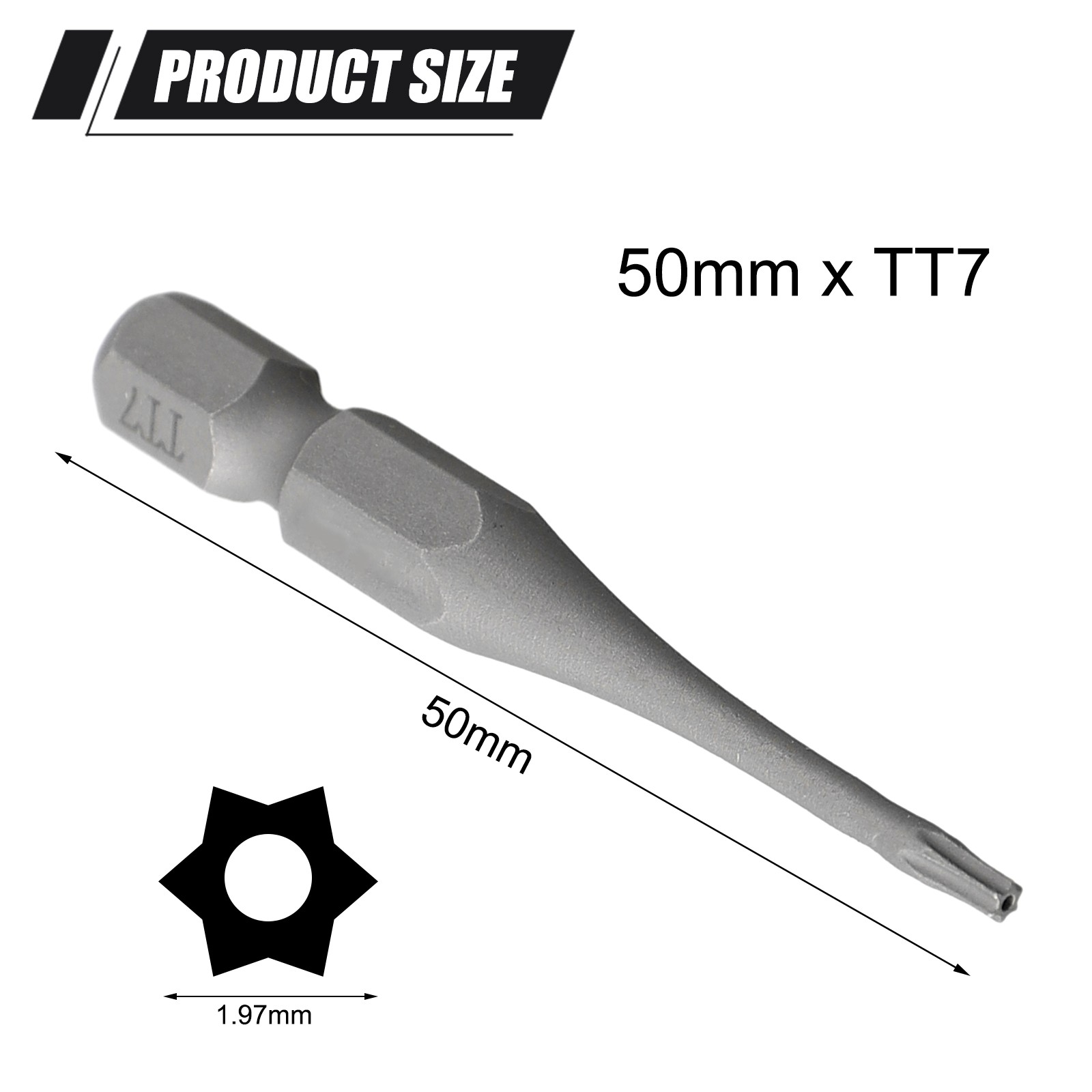 Torx Security Head Screwdriver Bit 1/4 Inch Alloy Steel Drill Set Hex Shank