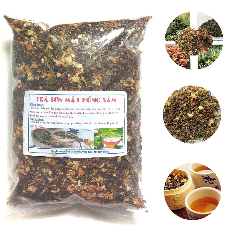 Trà sơn mật hồng sâm túi 1kg