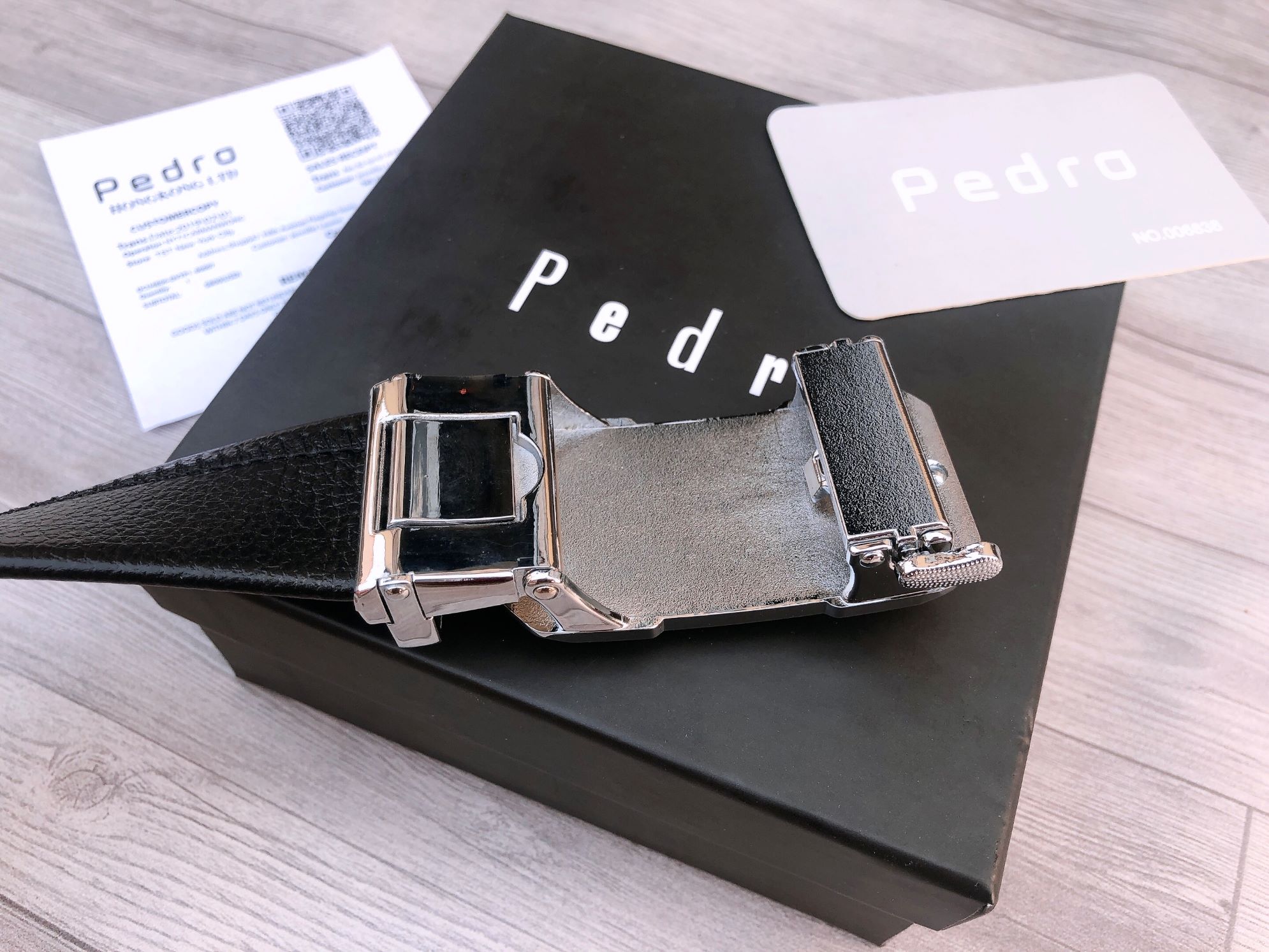 Thắt Lưng Da Nam Pedro Full Hộp, Thẻ