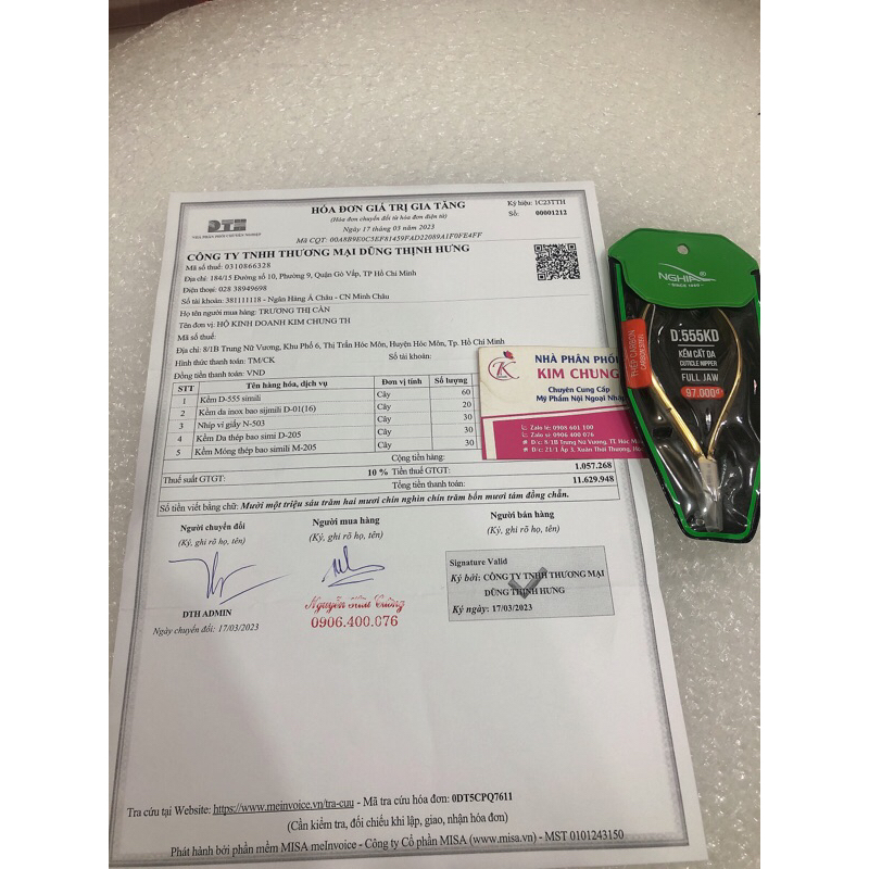 Kềm Nghĩa cắt da D205 (Công ty Kềm Nghĩa)