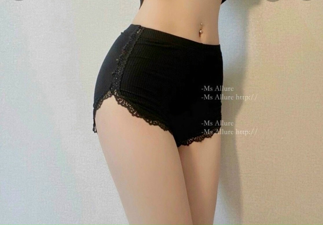 Quần đùi ôm body viền phối ren sexy , chất thun gân ôm mông co giãn tốt