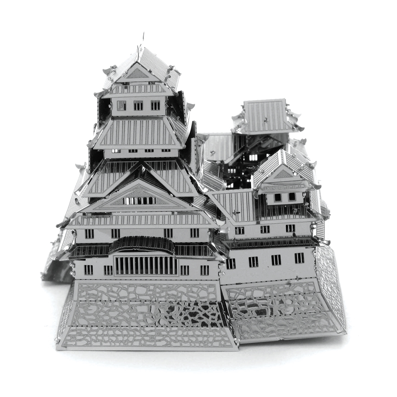 Hand-made Metal Puzzle White Heron Castle 3D Metal Model Creative 3D Puzzle Model