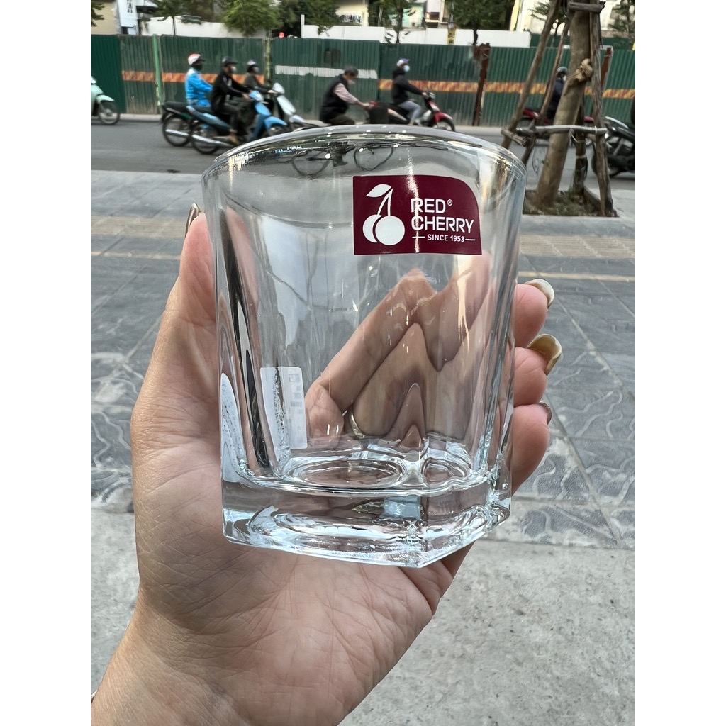 BỘ 6 CỐC THUỶ TINH VÁT 5 CẠNH CAO CẤP