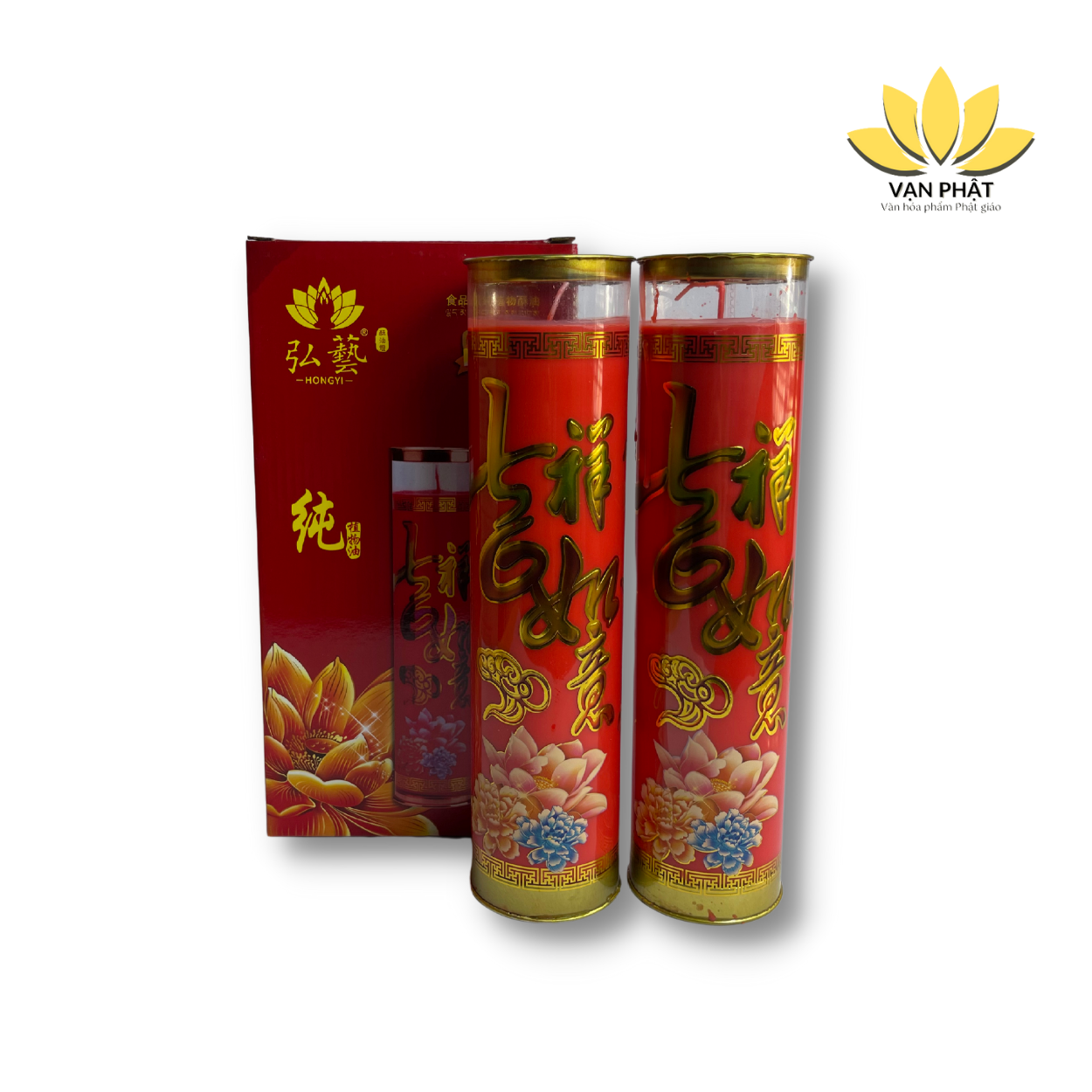 Đèn nến sáp bơ Hong Yi 7 ngày