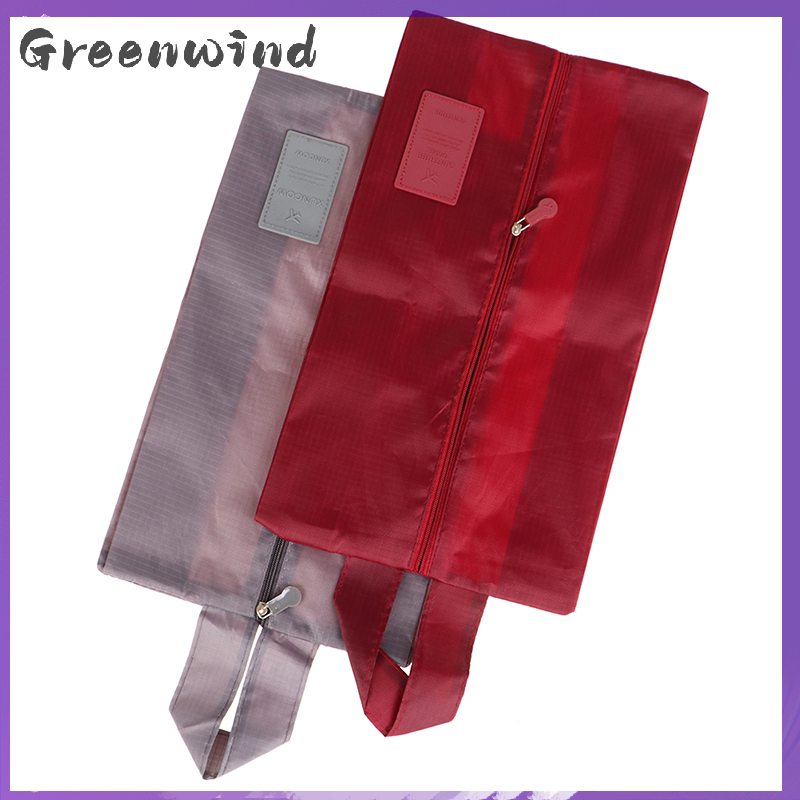【Greenwind】 Foldable Waterproof Travel Shoe Storage Bag Zipper Storage Organizer Bag