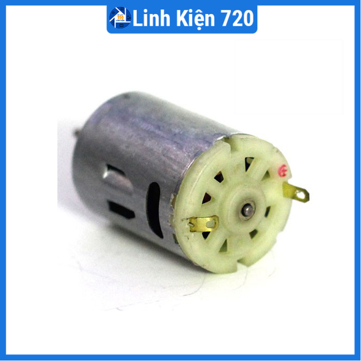 Động cơ DC RS385 12-36VDC tốc độ cao trục lắp 2.3mm