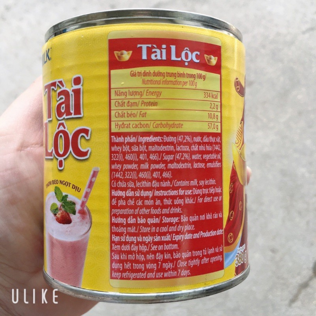 Sữa Đặc Vinamilk Tài Lộc Lon 380g