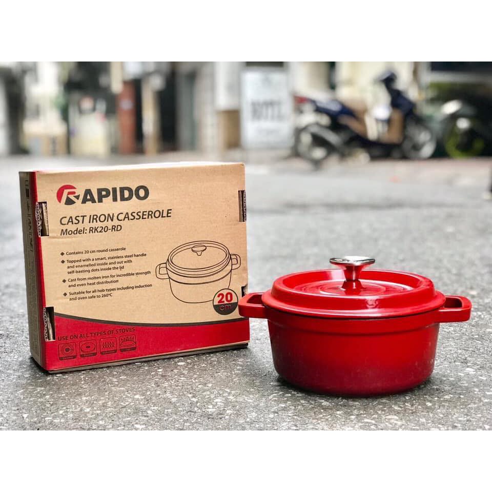 Nồi gang đúc tráng men Rapido 24cm