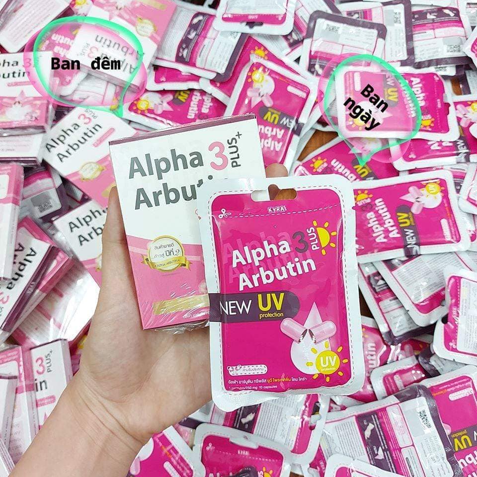 Viên Bột Kích Trắng Alpha Arbutin 3 Plus - Thái Lan