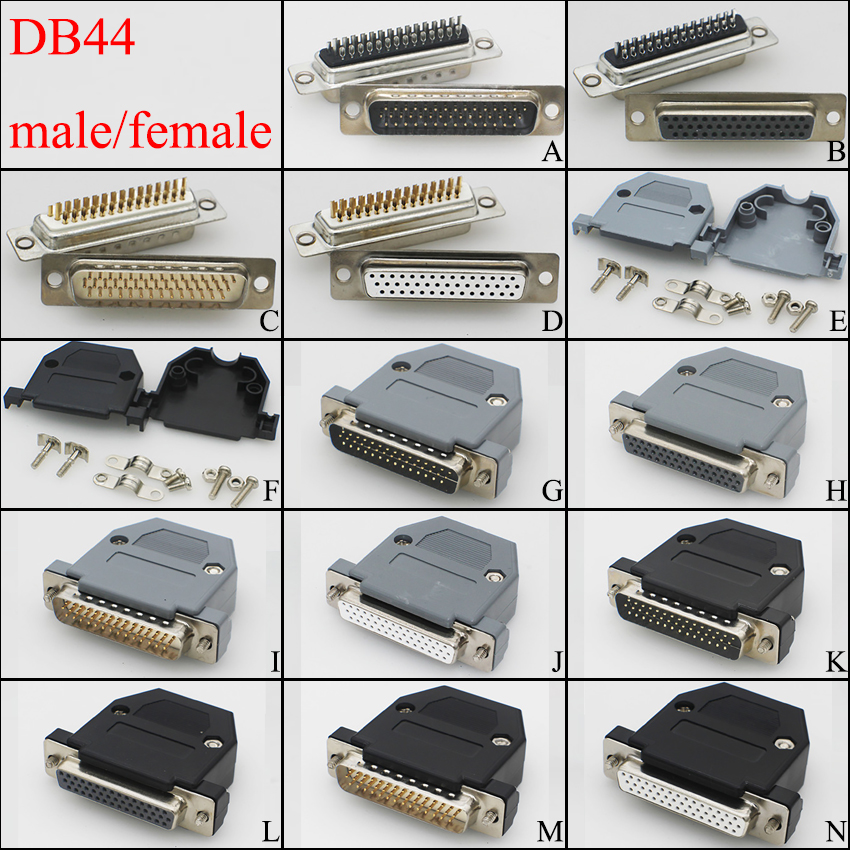 1pcs Db44 Female Male Serial Port Connector Plug-In Board Type D-Sub ...