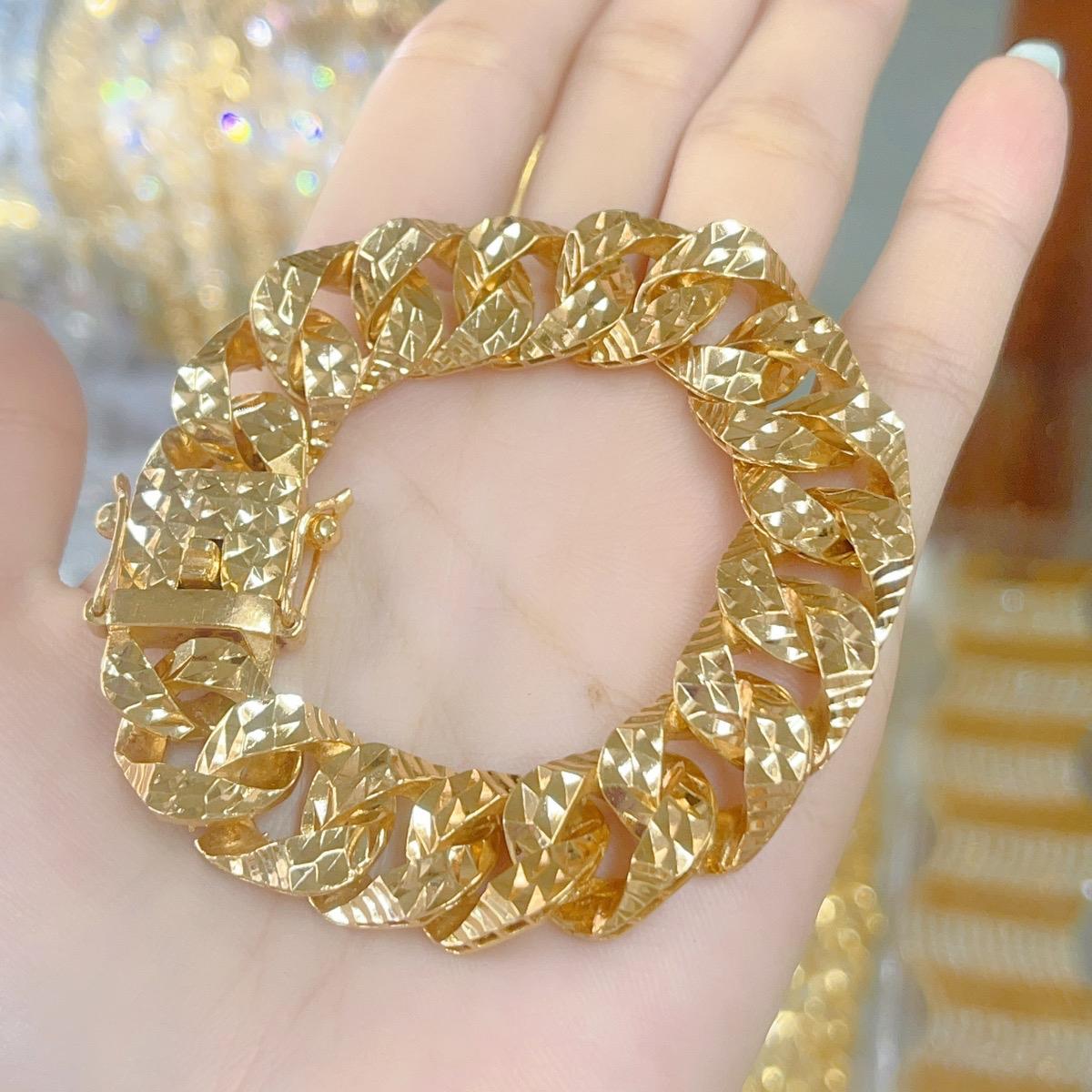 Lắc bọng đồng đeo bền mẫu khía