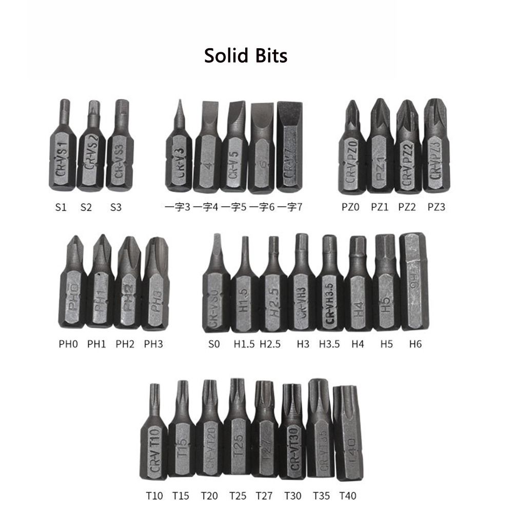 AGANESS 33Pcs Cross-Head Tamper Proof Woodworking Tools Extension Rod Security Screwdriver Bit Head Set Screwdriver Bits Set Spanner Bit Holder