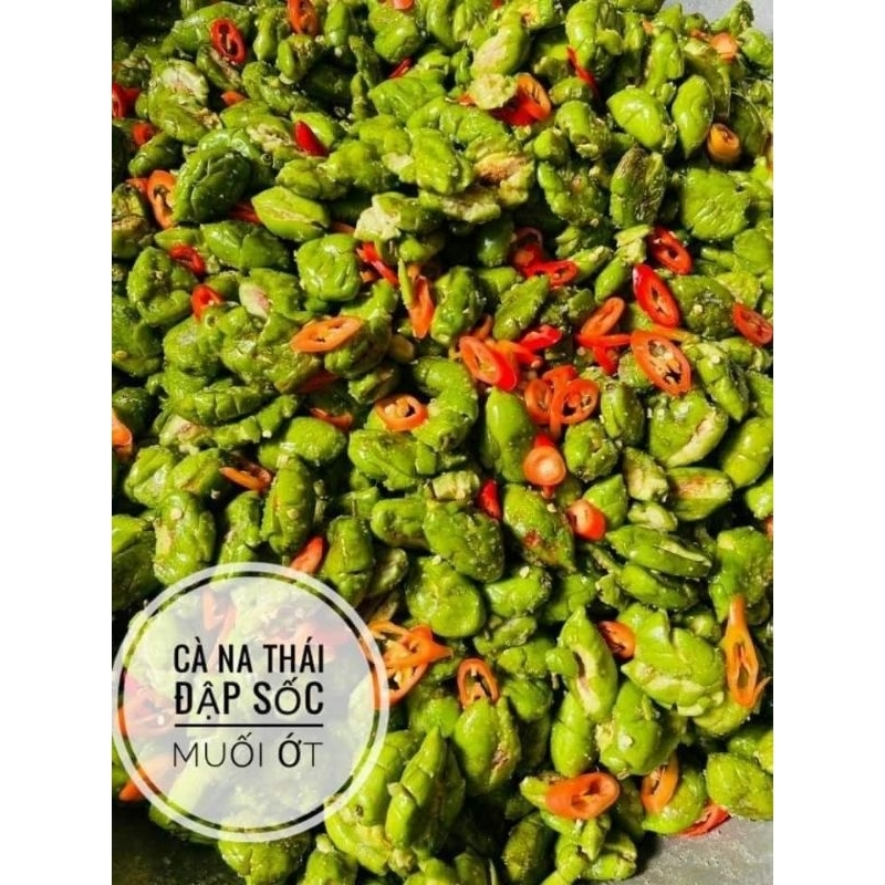 CÀ NA ĐẬP DẬP NGÂM KÈM MUỐI ỚT(500g)