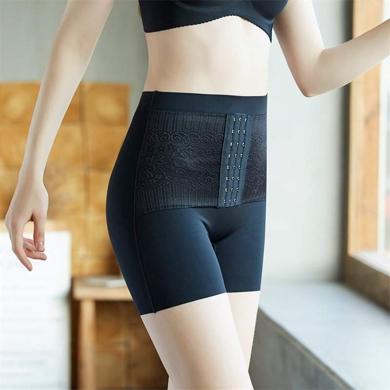 Quần Gen Su Lụa Móc Cài Trước Siêu Định Hình Giúp Eo Thon Cao Cấp