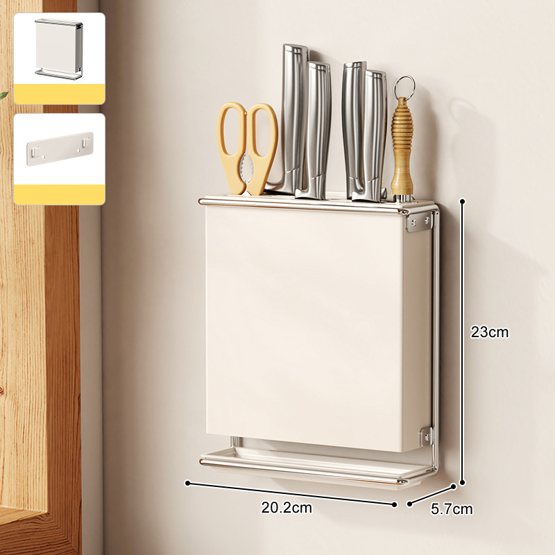 Kitchen tool rest Wall-mounted rack chopsticks kitchen knife chopsticks drain rack punching-free storage rack