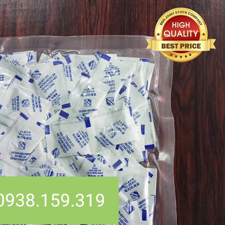 Túi hút oxy 60CC Hàn Quốc dành cho đóng gói thực phẩm (300 túi)