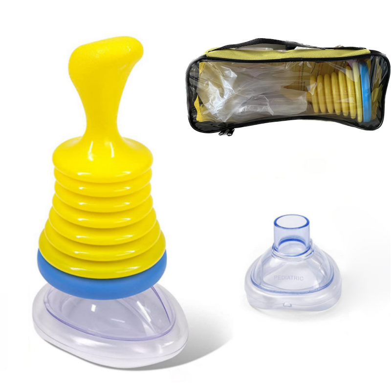 Hot selling 3PCS/Set Portable First Aid Kit Lifevac Family Emergency Device Breath Trainer Anti Choking Rescue Device For And Children