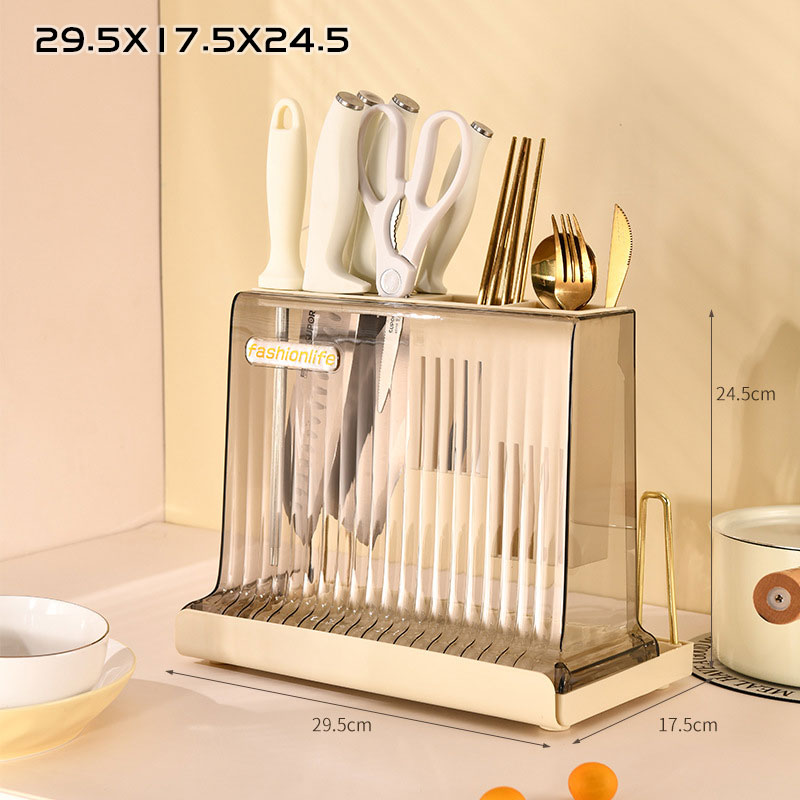 Household chopping block rack table tableware storage rack chopsticks spoon storage box kitchen multifunctional tool rest rack
